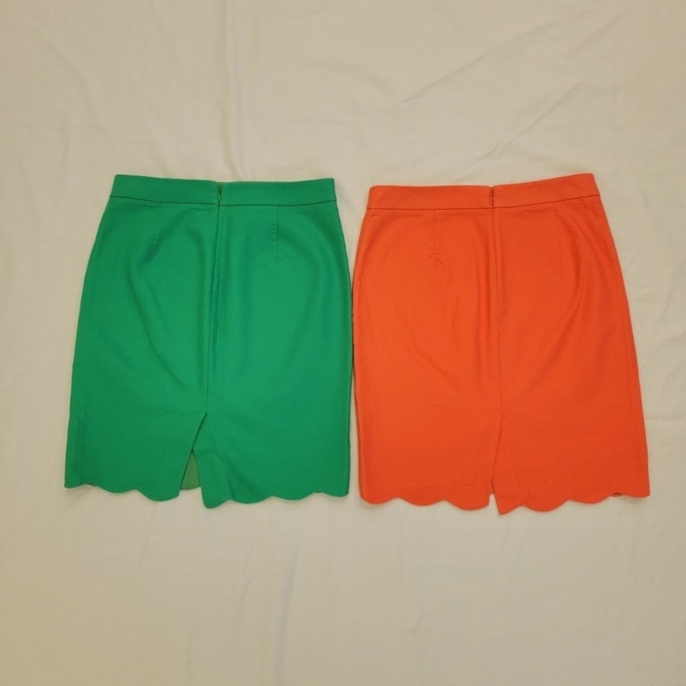 J.CREW scalloped hem skirt bundle size 29" Waist - Picture 3 of 7